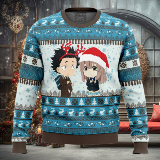 Christmas Couple A Silent Voice Ugly Christmas Sweater