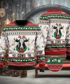 Christmas Cows In Christmas Ugly Sweater Mens