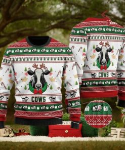 Christmas Cows In Christmas Ugly Sweater Mens