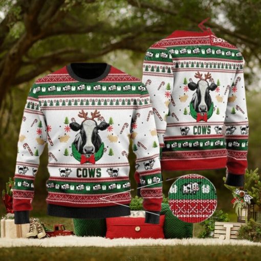 Christmas Cows In Christmas Ugly Sweater Mens