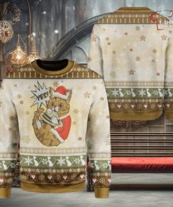 Christmas Cute Cat Womens Ugly Sweater