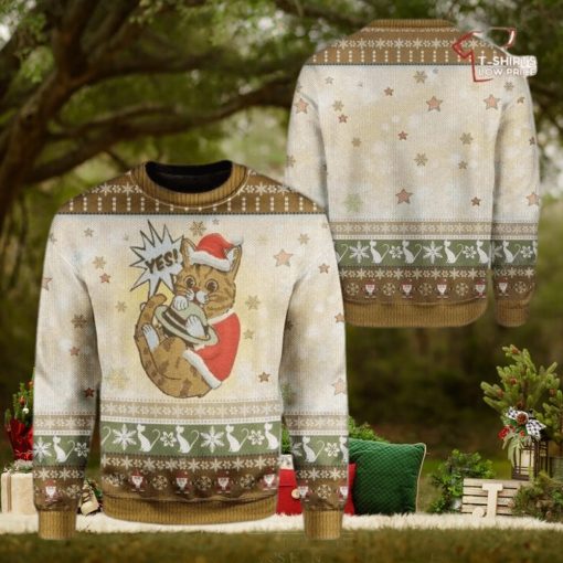Christmas Cute Cat Womens Ugly Sweater