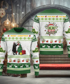 Christmas Darth Vader And Baby Yoda Ugly Sweater, Grogu Holiday Sweater, Disney Star Wars Sweater, Galaxys Edge Shirt, Gift For Fan