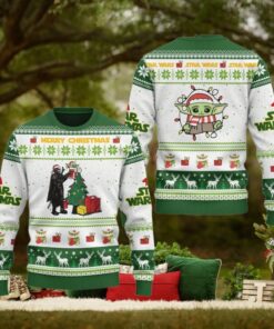 Christmas Darth Vader And Baby Yoda Ugly Sweater, Grogu Holiday Sweater, Disney Star Wars Sweater, Galaxys Edge Shirt, Gift For Fan