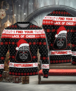 Christmas Darth Vader Sweater, I Find Your Lack of Cheer Disturbing Ugly Sweater