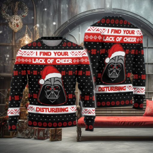 Christmas Darth Vader Sweater, I Find Your Lack of Cheer Disturbing Ugly Sweater