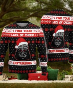 Christmas Darth Vader Sweater, I Find Your Lack of Cheer Disturbing Ugly Sweater
