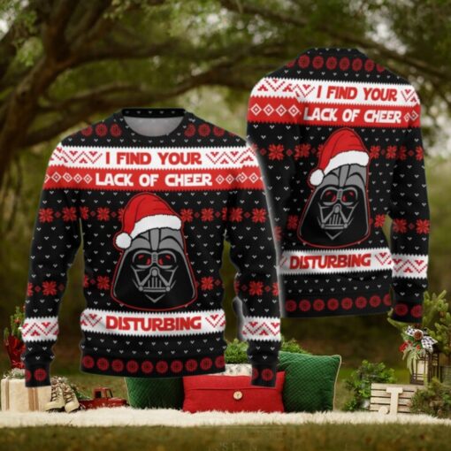 Christmas Darth Vader Sweater, I Find Your Lack of Cheer Disturbing Ugly Sweater