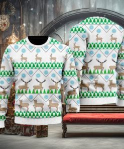 Christmas Deer Tree Ugly Christmas Sweater Gift Knitting Sweater