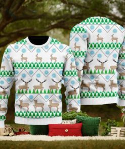 Christmas Deer Tree Ugly Christmas Sweater Gift Knitting Sweater