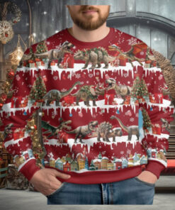 Christmas Dinosaur Ugly Christmas Sweater