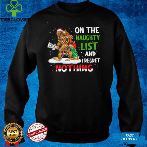 Christmas Disc Golf On the naughty list and I regret nothing Classic T Shirt