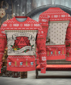 Christmas Dnd Ugly Sweater, Dungeons And Dragons Sweater