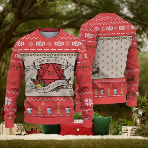 Christmas Dnd Ugly Sweater, Dungeons And Dragons Sweater