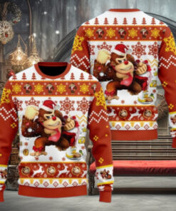 Christmas Donkey Kong Ugly Sweater, Super Mario Xmas Sweater
