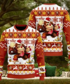 Christmas Donkey Kong Ugly Sweater, Super Mario Xmas Sweater