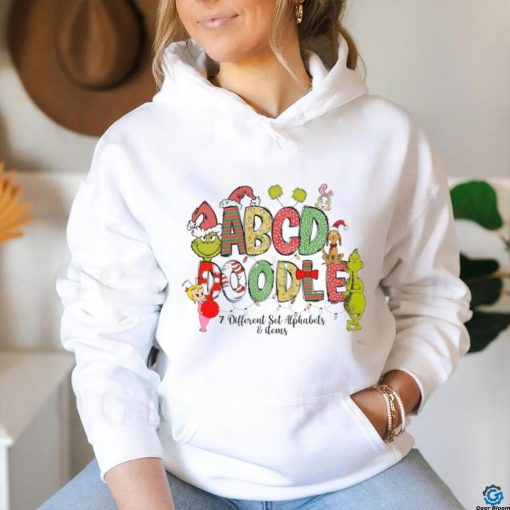 Christmas Doodle Letters and Numbers shirt