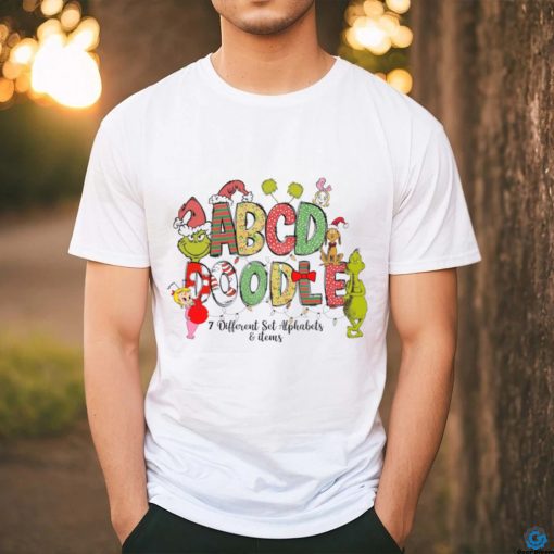 Christmas Doodle Letters and Numbers shirt