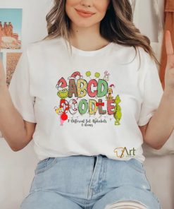 Christmas Doodle Letters and Numbers shirt