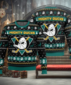 Christmas Ducks The Mighty Ducks Disney Xmas Gift For Family Ugly Christmas Sweater 2024