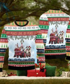 Christmas Farm Animals Truck Ugly Christmas Sweater Gift Knitting Sweater