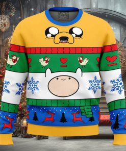 Christmas Finn and Jake Adventure Time Ugly Christmas Sweater