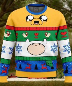 Christmas Finn and Jake Adventure Time Ugly Christmas Sweater