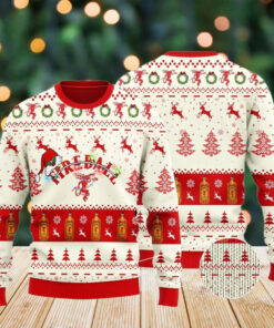Christmas Fireball Whisky Ugly Sweater, Christmas Drinking Shirt