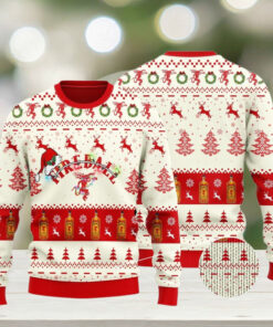 Christmas Fireball Whisky Ugly Sweater, Christmas Drinking Shirt