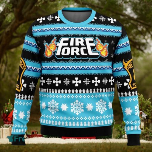 Christmas Flame Fire Force Ugly Christmas Sweaters 3D Super Hot