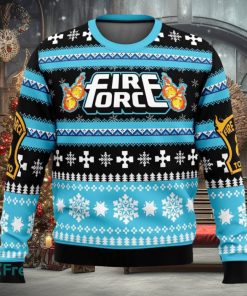 Christmas Flame Fire Force Ugly Christmas Sweaters 3D Super Hot