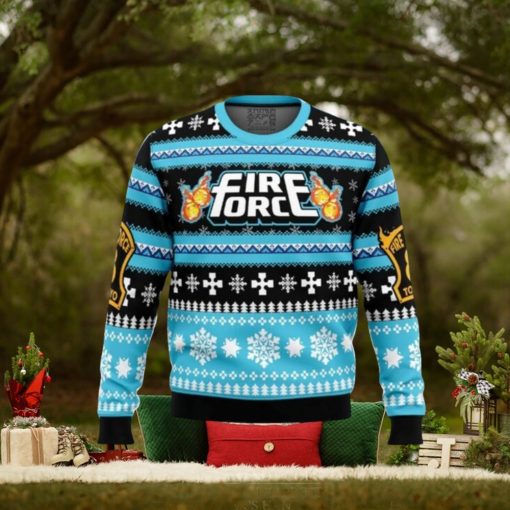Christmas Flame Fire Force Ugly Christmas Sweaters For Men And Women