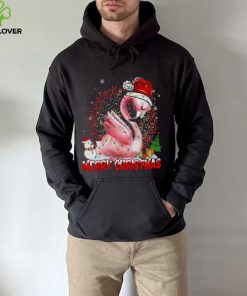 Christmas Flamingos Merry Christmas Light Flamingo shirt