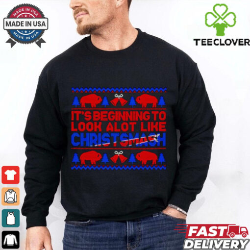 Christmas Football Buffalo Bills it’s beginning to look alot like Christsmash shirt