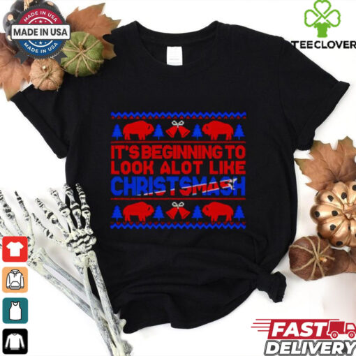 Christmas Football Buffalo Bills it’s beginning to look alot like Christsmash shirt