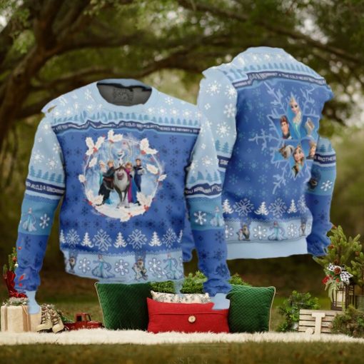 Christmas Frozen Disney Best Gift For Family 2024 Ugly Christmas Sweater