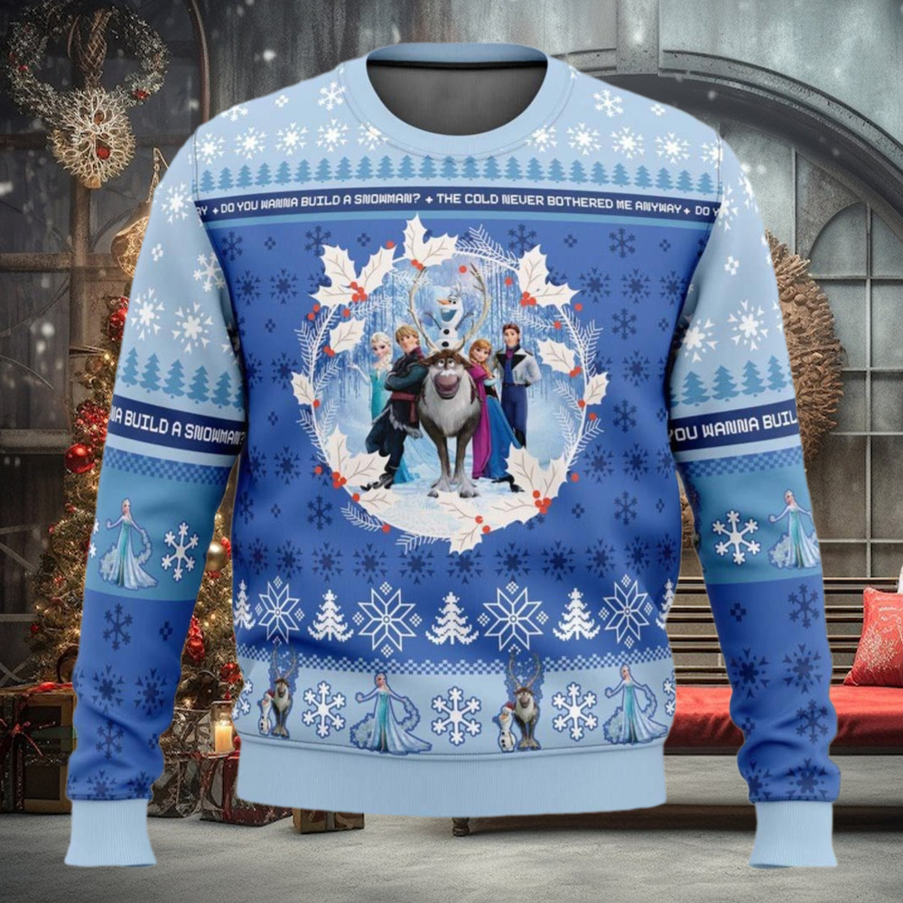 Christmas Frozen Ugly Sweater, Disney Princess Women Sweater, Christmas Elsa Sweatshirt, Disney Family Holiday Sweater, Gift For Fan Christmas Frozen Ugly Sweater, Disney Princess Women Sweater, Christmas Elsa Sweatshirt, Disney Family Holiday Sweater, Gift For Fan