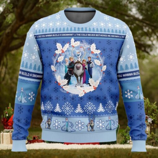 Christmas Frozen Ugly Sweater, Disney Princess Women Sweater, Christmas Elsa Sweatshirt, Disney Family Holiday Sweater, Gift For Fan
