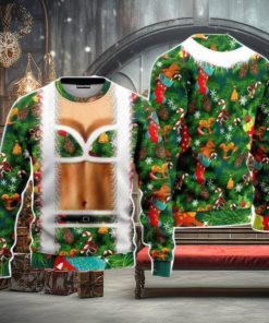Christmas Funny Faux Bra Suit Christmas Unisex Ugly Sweater