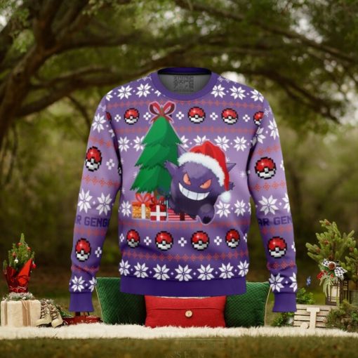 Christmas Gengar Pokemon Ugly Christmas Sweaters For Men And Women