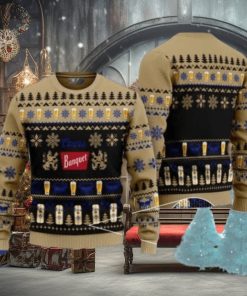 Christmas Geo Pattern Coors Banquet Ugly Christmas Sweater, Gift for Christmas Holiday