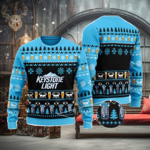 Christmas Geo Pattern Keystone Light Ugly Christmas Sweater Cute Christmas Gift for Men And Women