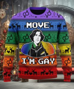 Christmas Gift Move I’m Gay Men And Women Ugly Christmas Sweater