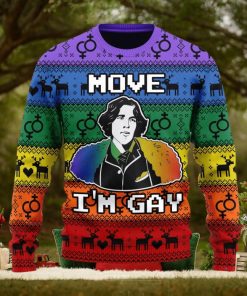 Christmas Gift Move I’m Gay Men And Women Ugly Christmas Sweater
