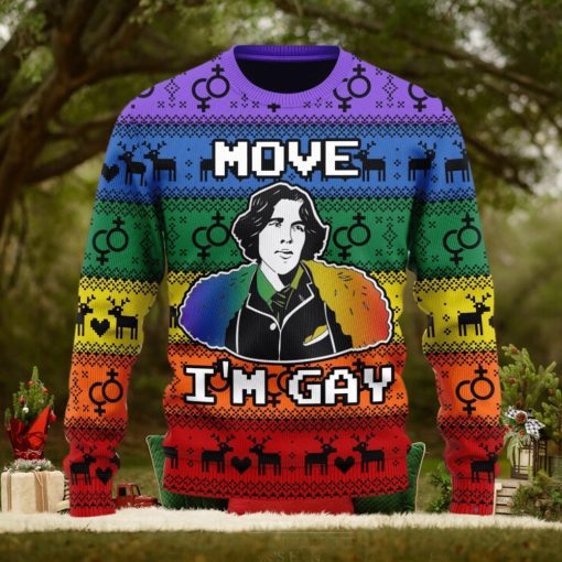 Christmas Gift Move I’m Gay Men And Women Ugly Christmas Sweater