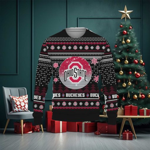 Christmas Gift Ohio State Buckeyes Ugly Christmas Sweater