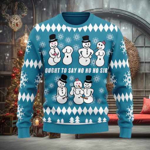 Christmas Gift Ought To Say No No No Sir Men And Women Ugly Christmas Sweater