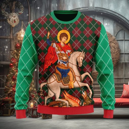 Christmas Gift St. George Men And Women Ugly Christmas Sweater