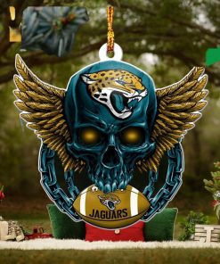 Christmas Gifts For Football Fans NFL Jacksonville Jaguars Xmas Skull Ornament