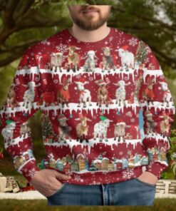 Christmas Goat Ugly Sweater, Goat Holiday Sweater